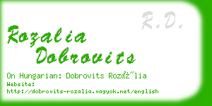 rozalia dobrovits business card